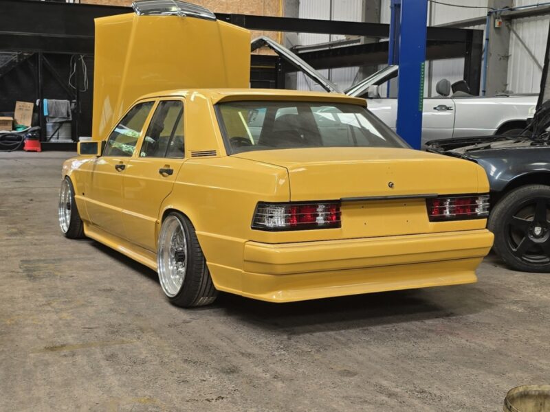 W201 190E Build – Yellow Taxi, Pontllanfraith, Wales